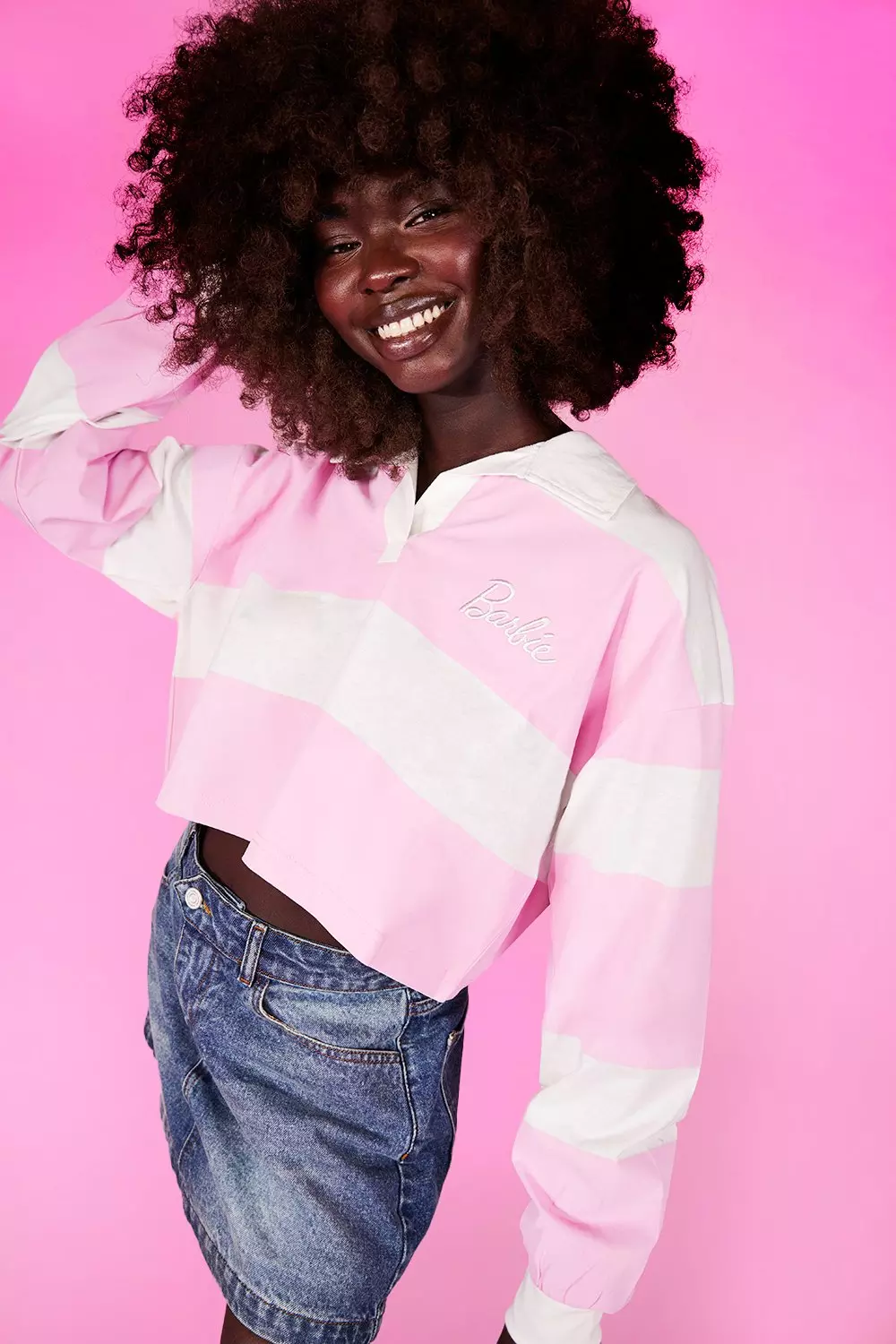 Barbie hot sale crop sweatshirt